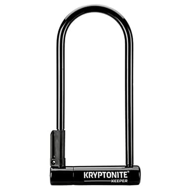 Kryptonite Lucchetto a U Keeper LS | Lucchetto antifurto per bici | Livello di sicurezza 5/10| Progettato per un grado di sicurezza moderato | Dimensioni 10,2 cm x 25,4 cm