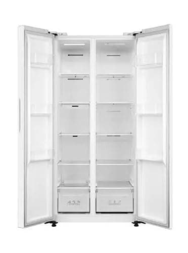 Frigorifero americano, libera installazione, 460 Litri, Bianco [Classe energetica F]