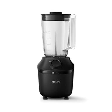 Philips Domestic Appliances Frullatore Con Base, 450 Watt, Tecnologia Problend, 1,9 Litri Serbatoio In Plastica, Incl. Bottiglia Per Bere, Nero, HR2041/41