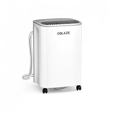 COLAZE Deumidificatore Casa Muffa 12 litri/giorno con Tanica Estraibile/Tubo di Drenaggio, Deumidificatore Portatile Piccolo per Casa, Silenzioso, Timer 24 Ore Integrato – adatto fino a 30 mq