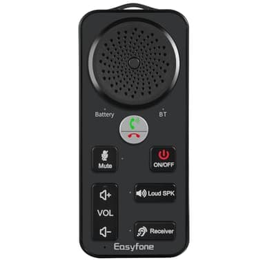 Easyfone iHeard SPK-01 amplificatore audio per telefono cellulare e smartphone, Amplificatore altoparlante suono suoneria per telefono cellulare e smartphone con microfono