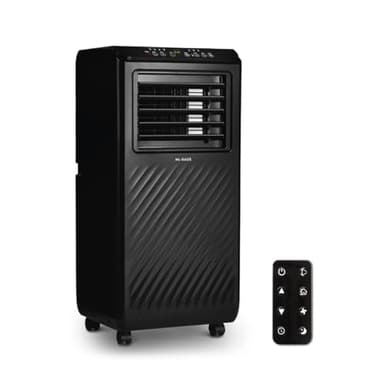 Climatizzatore portatile Artic-100 Black di 7000 BTU/h, 7000BTU, classe A, 3 in 1: raffreddatore, ventilatore e deumidificatore, con telecomando, ideale per spazi ≥ 14m²