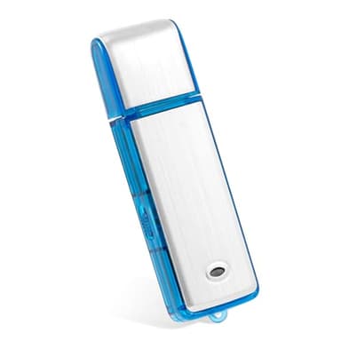 Helterfolg Registratore vocale digitale 8GB, registratore vocale ad attivazione vocale con riduzione del rumore, registratore digitale ricaricabile tramite USB per conferenze e riunioni (Blu)