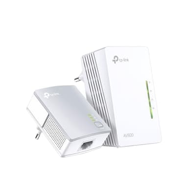 TP-Link TL-WPA4220 KIT Powerline Kit AV600Mbps e Wi-Fi 300Mbps, Homeplug AV2, Porte Ethernet, Plug & Play, Compatibile con Router, Tecnologia Powerline Avanzata, Facile Gestione