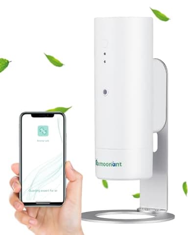 Mxmoonant Professionale Diffusore Olio Essenziali, Senza Acqua, 130ml, 30-60㎡, da Parete, Elettrico, App Control, per Grandi Ambienti, Casa, Ufficio, Negozio