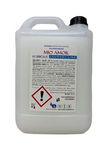 ECOBOLLE Lavatrice Mio Amor - Intensa Profumazione, Indicato Per Lavanderie ed uso Professionale (10KG)