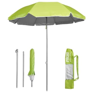 Pincho Ombrellone zaino pieghevole 180 cm ideale per moto e bicicletta.Protezione solare UPF50+ (blocca 99% di raggi UV), molto leggero.1,5 kg, misura dell'ombrellone all'interno della custodia 70