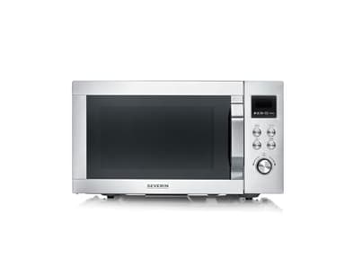 SEVERIN Microonde 4 in 1 "Crispy Wave", Temperatura fino a 230 °C, Friggitrice ad aria calda, Forno a microonde, forno elettrico, Grill, timer da 95 minuti, Capacità 25 l