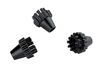Polti PAEU0250 Kit 3 Spazzolini in Nylon per Vaporetto, Agisce su Macchie Difficili