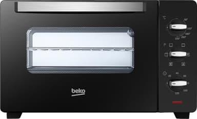 Beko - BMOF30B - Fornetto Elettrico, Cottura Ventilata, 30 Litri, 1600 W, 4 Funzioni, Timer 120 min, Temperatura fino a 220° - Nero, 58 x 44.5 x 39.5 cm, 10.5 kg