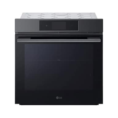 LG InstaView WSED7665B Forno da Incasso a Vapore, classe A++, 76L, 300°C, Display touch 4,3", Air Fry, Sous Vide, Modalità Pizza, Pulizia EasyClean, Pirolisi, Wi-Fi, Cerniere Ammortizzate, Nero