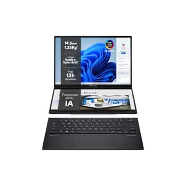 Ordinateur Portable Asus ZenBook Duo OLED UX8406MA-PZ255W 14' 32GB RAM 1TB SSD Espagnol Qwerty Intel Core Ultra 9 185H
