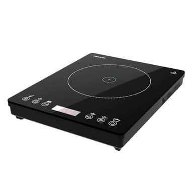 Cecotec Piastra di induzione portatile 1 Fuoco Full Magma Slim. 2000 W di potenza in 8 livelli, design in vetro ad alta resistenza, display touch, timer, facile pulizia