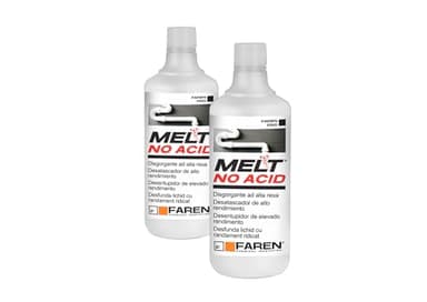 Faren MELT NO ACID, Disgorgante Liquido Concentrato, Formula Efficace non a base Acida, Veloce e Sicuro, 1Lt (2)