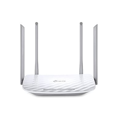 TP-Link Archer C50 AC1200Mbps Wi-Fi Router Dual Band, 867Mbps su 5 GHz e 300 Mbps su 2,4 GHz, 5 Porte Fast WAN/LAN, Parental Control, MU-MIMO, Beamforming, Ripetitori, Supporto IPTV, IPv6, WPS