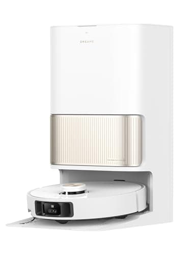 dreame Aspirapolvere robot L40 Ultra, spazzola laterale allungabile e sollevabile, 11.000 Pa, autopulente con acqua calda a 65°C, svuotamento automatico, controllo vocale