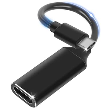 Adattatore USB C HDMI, 4K USB C to HDMI [Compatibile Thunderbolt 3/4] Type C to hHDMI per iPhone 15 Pro Max, MacBook Pro, iPad Pro, Pixelbook, Surface Go, XPS, Samsung Galaxy S/Note