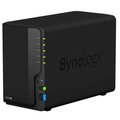 Synology DS220+ Soluzione NAS per desktop da 12 TB a 2 alloggiamenti, installata con 2 unità Western Digital Red da 6 TB
