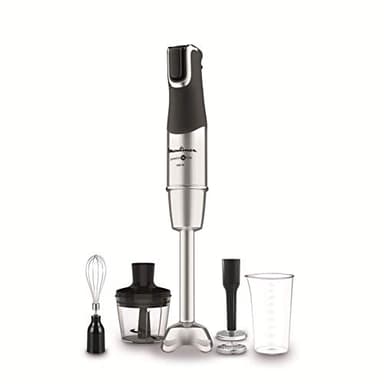 Moulinex DD95HD InfinyForce Pro Powelix Mixer a Immersione, 1200W, Mixer con Tecnologia Powelix, 4 Accessori, Bicchiere 800ml, Tritatutto 500 ml, Frusta e Schiacciapatate, Lame Rivestite in Titanio