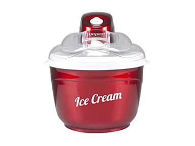 BEPER P102GEL001 Macchina per gelato automatica da 1,5L, Rossa