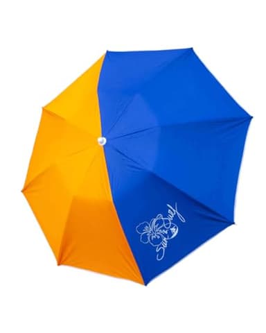 SUN & SURF Ombrellone compatto 180 cm, protezione UV UPF 50+, avvitabile, 60 cm, piegato con borsa, molto robusto, materiali di alta qualità, colorato, Multicolore