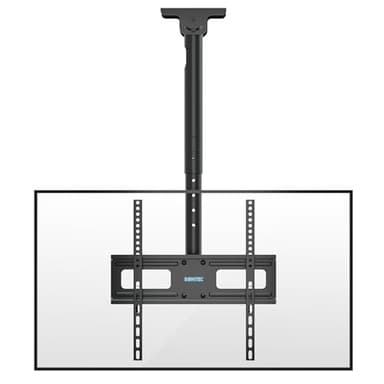 BONTEC Supporto per TV da Soffitto - Staffa Regolabile per TV Inclinabile Girevole per Schermi da 26-65 Pollici - Supporto per Tetto a Movimento Completo Contiene Fino a 45kg con VESA 400 x 400mm