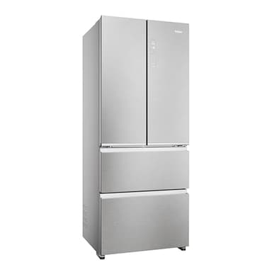 Haier HFR3718ENM - Frigorifero americano, 402 litri, No Frost, colore Inox, Classe energetica E