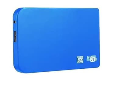 Hard disk esterno SSD, 2 TB, alta capacità, interfaccia USB/tipo C, per computer/smartphone - Blu