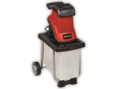 Einhell Trituratore elettrico GC-KS 2540 CB (2.500 W, spessore del ramo max. 40 mm, 2 lame reversibili in acciaio, cassetta di raccolta da 55 L, maniglia per il trasporto, pressino)