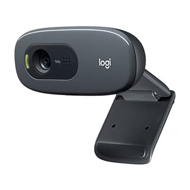 Logitech C270 Webcam HD, 720p/30fps, Videochiamate HD Widescreen, Correzione Automatica ‎Luminosità, Microfono Riduzione del Rumore