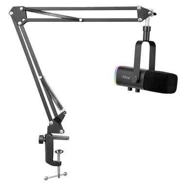 FIFINE XLR Streaming Microfono Kit Dinamico per Podcasting, Gaming USB per PC Mac PS4/5, Cardioide per registrazione vocale, giochi