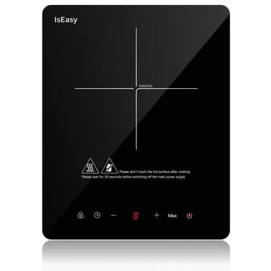 Piastra ad induzione portatile, piano cottura elettrico a induzione - (2100 W, autosufficiente, touch, timer) - 1 zona