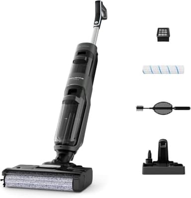 Rowenta X-Clean 4, Lavapavimenti Senza Fili con Auto-Propulsione e Rilevazione Automatica dello Sporco, Doppio Serbatoio e Sistema di Autopulizia, Autonomia 50' per Tutti i Tipi di Pavimenti, GZ5036
