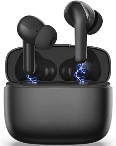Cuffie Bluetooth, Auricolari Bluetooth 5.3 Wireless in Ear con HD Microfoni,IPX7 Impermeabili con HiFi Stereo Cuffiette,Controllo Touch,35 Ore di Riproduzione,Cuffie sport per iphone/Android/IOS-NERO