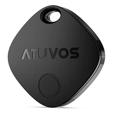 ATUVOS Smart Air Tracker Tag 1 Pezzo, Bluetooth Localizzatore Compatibile con Apple Dov'è (solo iOS, Android non supportato), Trova oggetti e chiavi, Bagagli/Valigie/Portafogli, Batteria Sostituibile.