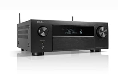 Denon AVC-X4800H Ricevitore AV 9.4 Canali, Amplificatore con Auro-3D, Dolby Atmos, DTS:X,6 "8K Ingressi e 3 uscite, Bluetooth, Airplay 2, Multiroom, Compatibile Alexa, Nero