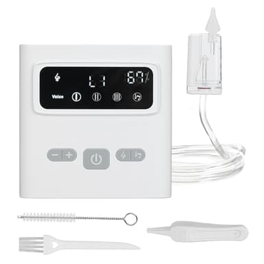 Kairey Aspiratore Nasale Elettrico, Aspiratore Nasale per Bambini con 9 Livelli di Aspirazione, Ricaricabile Automatico Aspiratore Nasale Neonato con Funzione Musicale Calmante per Neonati Bambini Ene