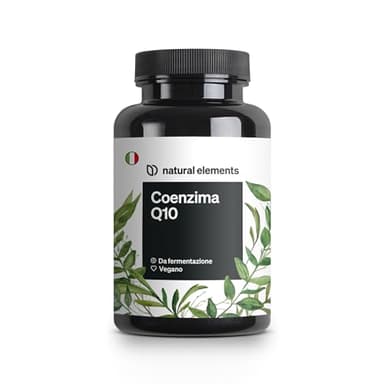 Coenzima Q10 puro 200mg – 120 capsule vegane – 4 mesi di durata – COQ10 di alta qualità dalla fermentazione del mais – Integratore Coenzima – alto dosaggio, testato in laboratorio