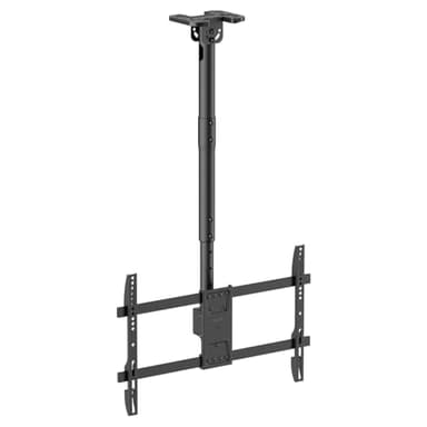 my wall Supporto mobile per TV da soffitto – HD8L, supporto da soffitto per TV da 43"-86", girevole e inclinabile, asta telescopica, max. 60 kg, supporto da soffitto per TV per soffitti piatti e