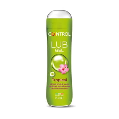Control Lub Gel Tropical Gel Lubrificante A Base D'Acqua All'Aroma Frutti Tropicali - 100% Made in Italy - 75 Ml