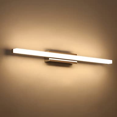 Klighten Lampada da Specchio Bagno 14W 60cm, IP44 Applique LED da Specchio Bagno Moderno, Luce Bagno Parete, 910 Lumen, 110-240V, Bianco Caldo 3000K