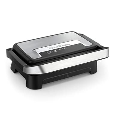 Moulinex Inicio Compact, Grill per Panini & Grill, Piastre per la Cottura Antiaderenti, Facile da Pulire, Facile da Riporre, GI270D10
