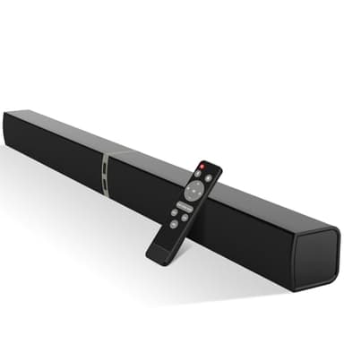HoYLluDLL Soundbar TV, 32 Inch Staccabile 2 in 1 Sound Bar per Televisore con Audio Potente, Altoparlanti per TV per Home Theater Audio, 2.0 Canali Soundbar Bluetooth con OPT/ARC/AUX (Nero)