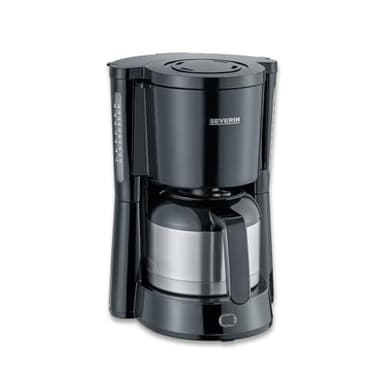 Severin KA 4835 Macchina per caffè, 1000 W, 1 Liter, Plastica, Schwarz-edelstahl-gebürstet