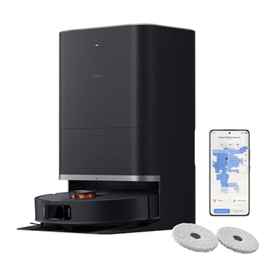 Xiaomi Robot Vacuum X20 Max, Robot Aspirapolvere Lavapavimenti, Panno Laterale Estensibile, Auto-Pulizia Panni con Acqua Calda a 55°C, Aspirazione 8.000 Pa, Svuotamento Automatico, Controllo Vocale