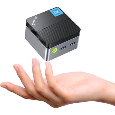 GMKtec Mini PC N97（Beat N150/N100/N97 ）, Micro Desktop G5, 12a generazione Intel Alder Lake N97 (fino a 3,60 GHz) 12 GB DDR5 512 GB Hard Disk per Business, Scuola, Ufficio