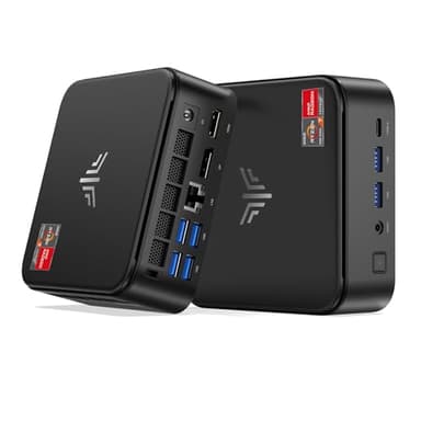 NiPoGi E3B Mini PC, AMD Ryzen 7 5700U 32GB Dual DDR4 512GB SSD, Micro Desktop Computer con Radeon RX Vega 8 Support 4K HDMI+DP+Type-C, WiFi 6,BT5.2 per Business/Home/Office/Light Gaming