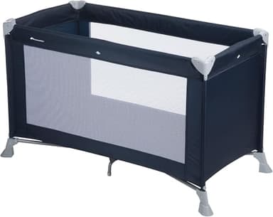 Bebeconfort Soft Dreams Lettino per bambini 0-3 Anni (0-15 kg), Culla da Campeggio con Materasso incluso in fibra di legno e schiuma (60x120 cm), Pieghevole, Borsa da trasporto, Navy Blue