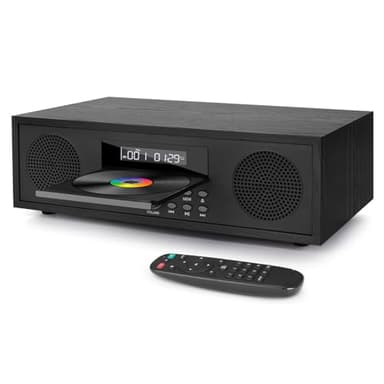 Stereo CD Casa Compatti Sistema Micro Hi-Fi, Bluetooth Impianto Stereo Casa Micro Hi-Fi con Lettore CD - Radio FM - Ingresso AUX - Ingresso USB - Presa per Cuffie, 40W Sistema Audio con Uscita Audio