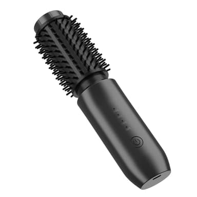 Leeko Thermal Brush Senza Fili, Spazzola Arricciacapelli Senza Fili da 40mm,4 Temperature Ferro Arricciacapelli, Pettine Spazzola Termica per Capelli (nero)
